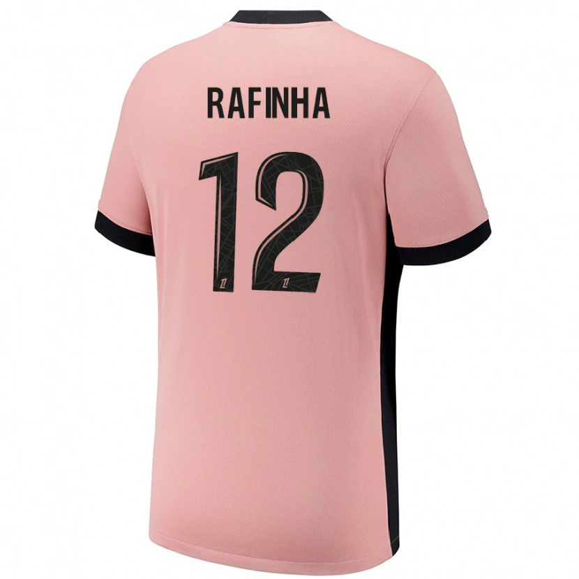 Danxen Kid Rafinha #12 Rust Pink Third Jersey 2024/25 T-Shirt