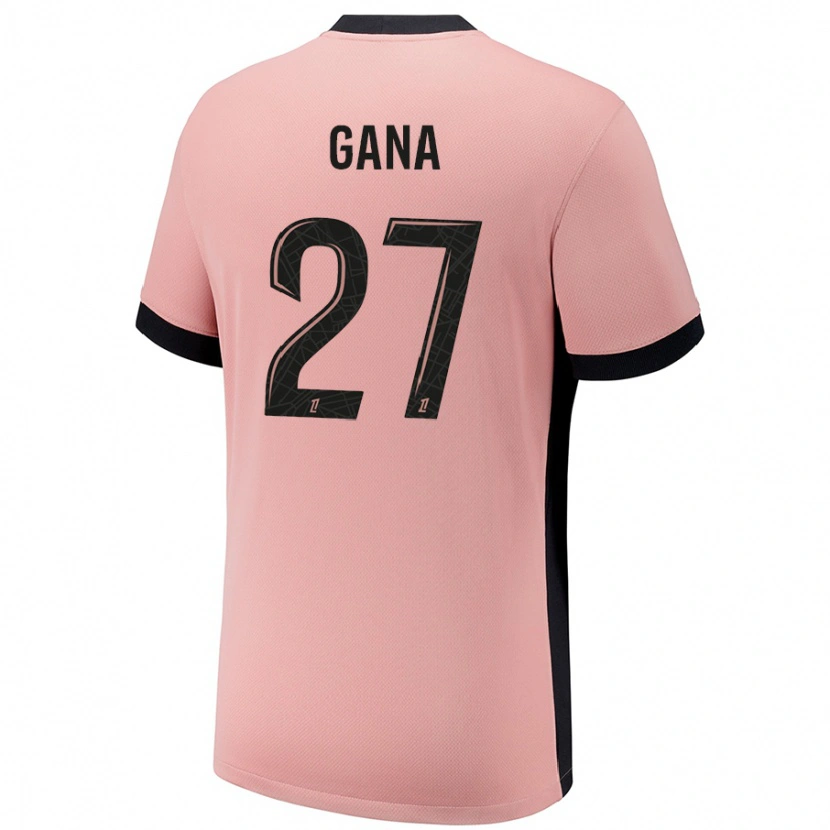 Danxen Kid Idrissa Gana Gueye #27 Rust Pink Third Jersey 2024/25 T-Shirt