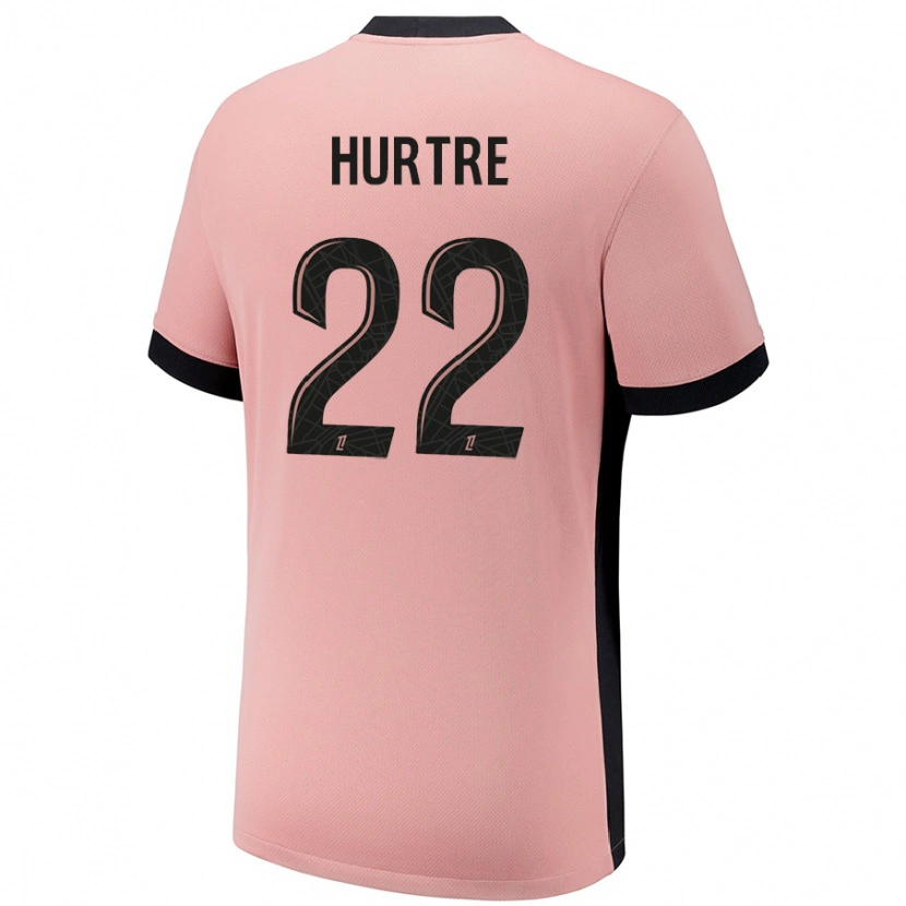 Danxen Kid Oceane Hurtre #22 Rust Pink Third Jersey 2024/25 T-Shirt