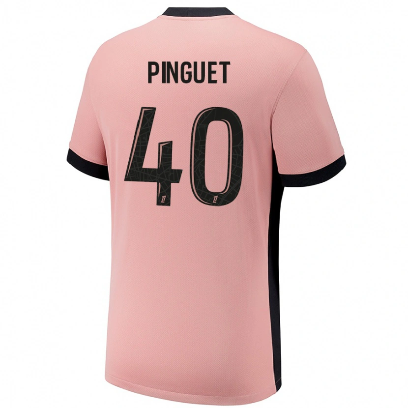 Danxen Kid Alice Pinguet #40 Rust Pink Third Jersey 2024/25 T-Shirt