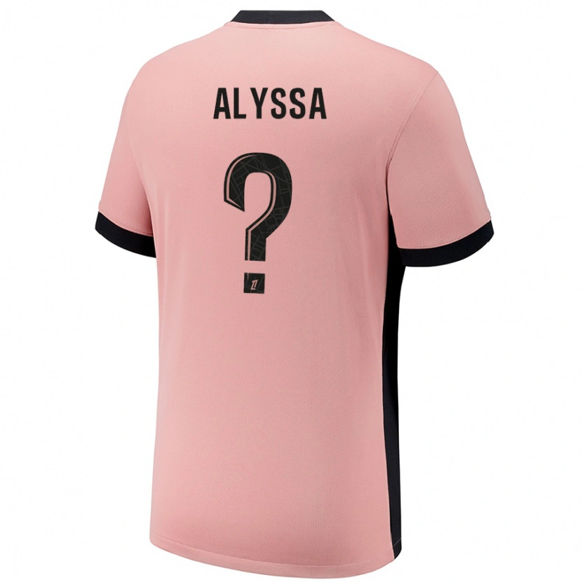 Danxen Kid Alyssa Fernandes #0 Rust Pink Third Jersey 2024/25 T-Shirt