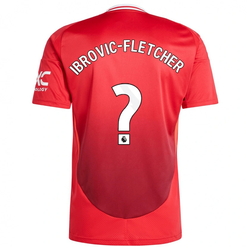 Danxen Men Edward Ibrovic-Fletcher #0 Bright Red Home Jersey 2024/25 T-Shirt