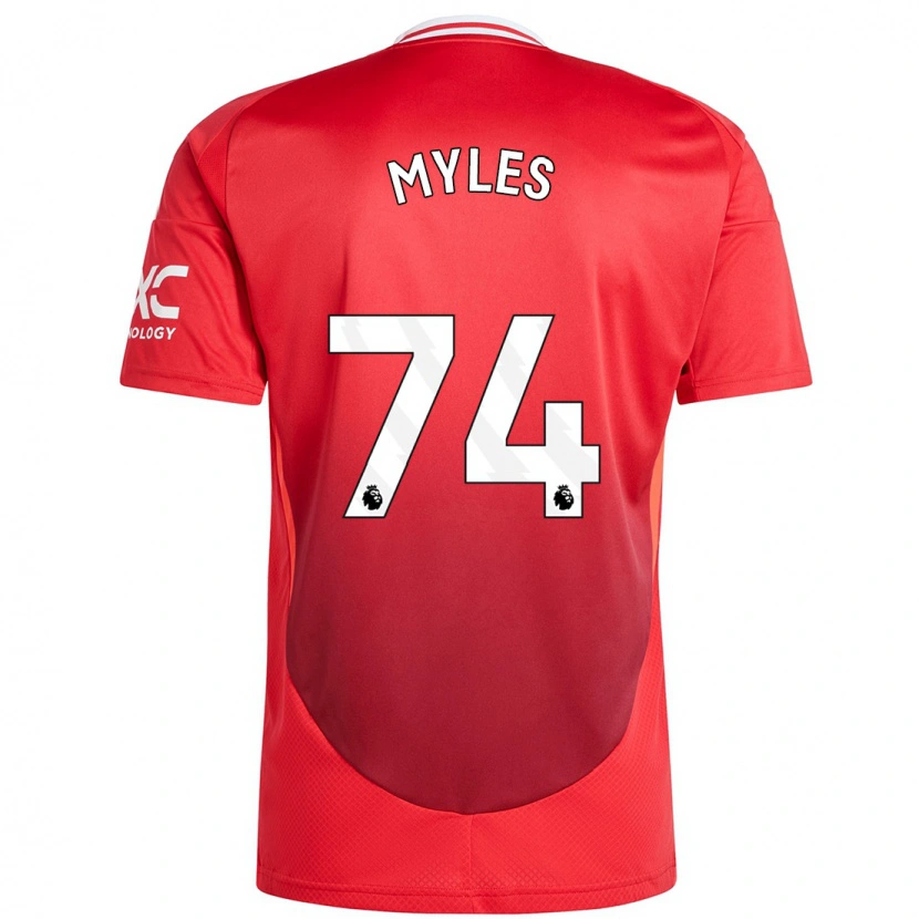 Danxen Men Tom Myles #74 Bright Red Home Jersey 2024/25 T-Shirt