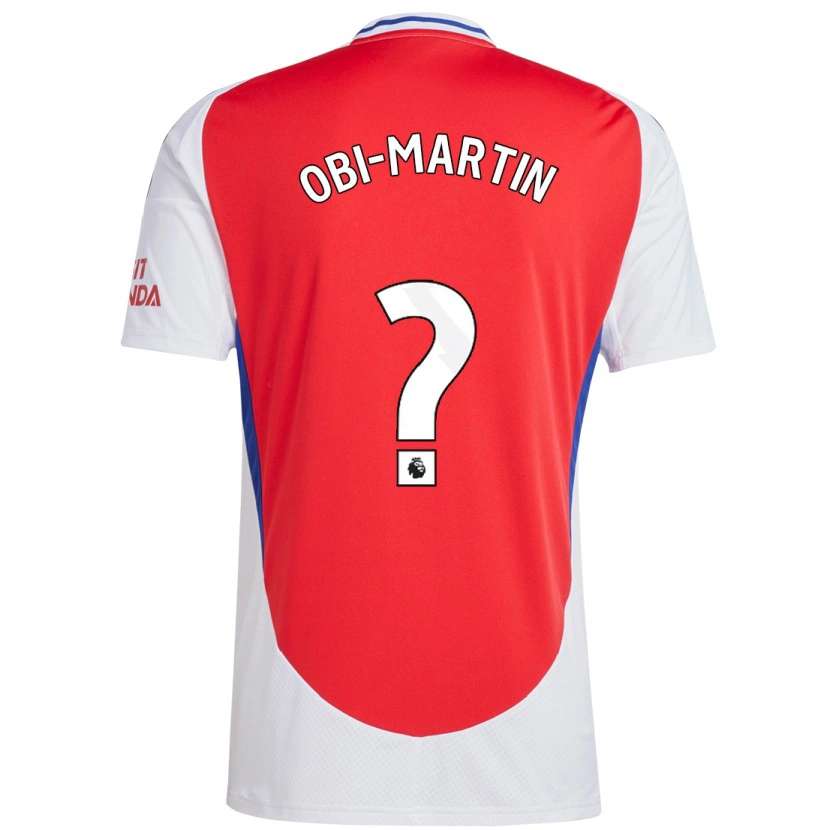 Danxen Men Chido Obi-Martin #0 Red White Home Jersey 2024/25 T-Shirt