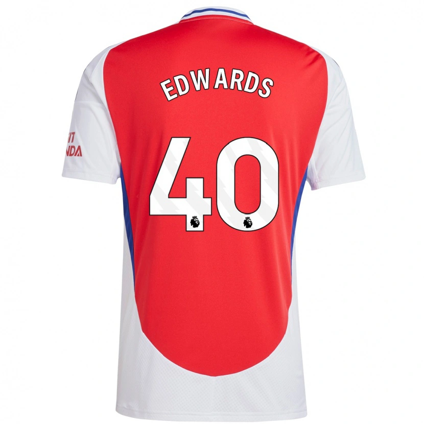 Danxen Men Khayon Edwards #40 Red White Home Jersey 2024/25 T-Shirt