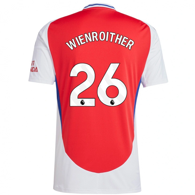 Danxen Men Laura Wienroither #26 Red White Home Jersey 2024/25 T-Shirt