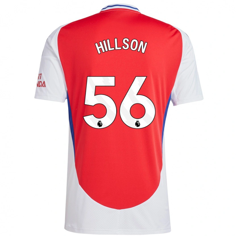 Danxen Men James Hillson #56 Red White Home Jersey 2024/25 T-Shirt