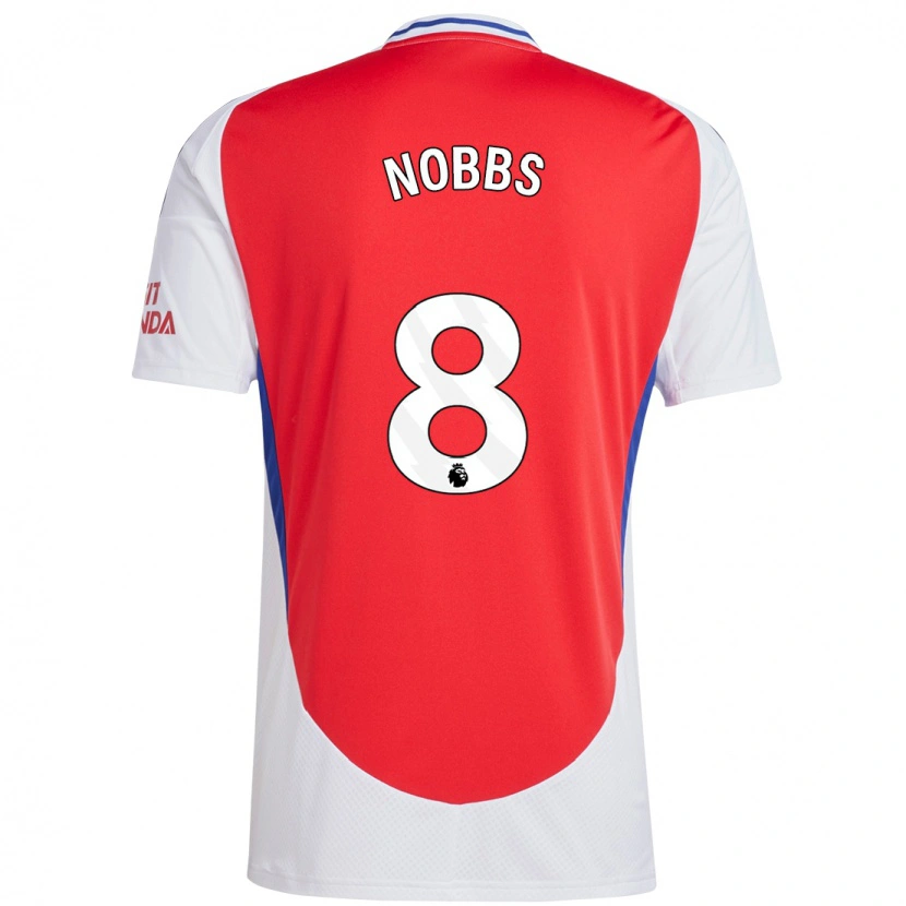 Danxen Men Nobbs #8 Red White Home Jersey 2024/25 T-Shirt