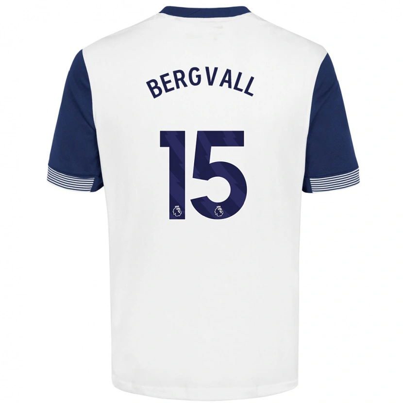 Danxen Men Lucas Bergvall #15 White Blue Home Jersey 2024/25 T-Shirt