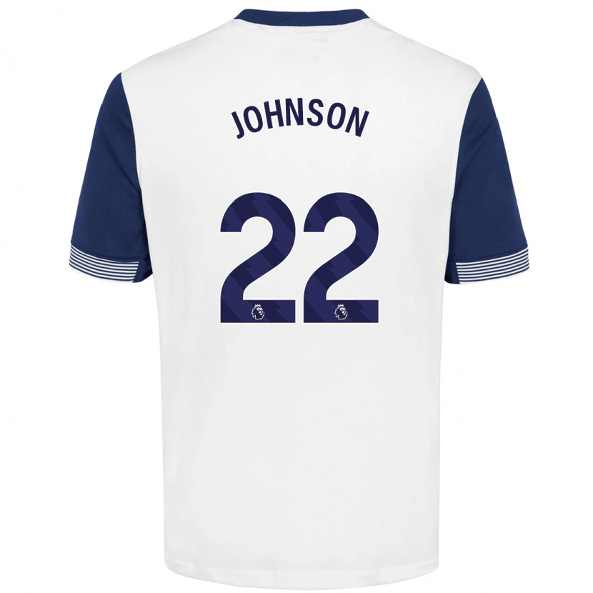 Danxen Men Brennan Johnson #22 White Blue Home Jersey 2024/25 T-Shirt