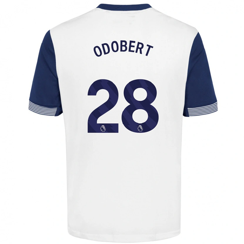 Danxen Men Wilson Odobert #28 White Blue Home Jersey 2024/25 T-Shirt