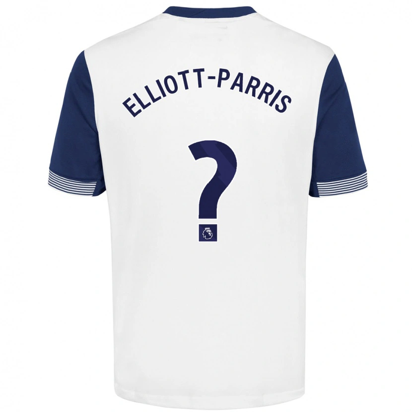 Danxen Men Reiss Elliott-Parris #0 White Blue Home Jersey 2024/25 T-Shirt