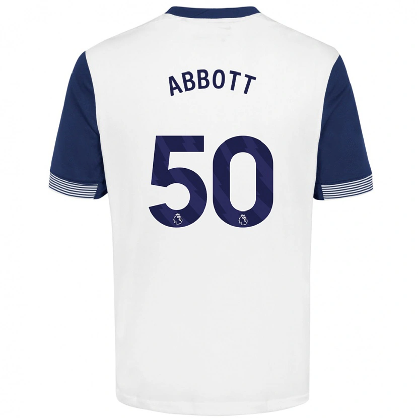 Danxen Men George Abbott #50 White Blue Home Jersey 2024/25 T-Shirt