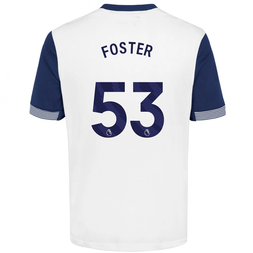 Danxen Men Brooklyn Lyons-Foster #53 White Blue Home Jersey 2024/25 T-Shirt