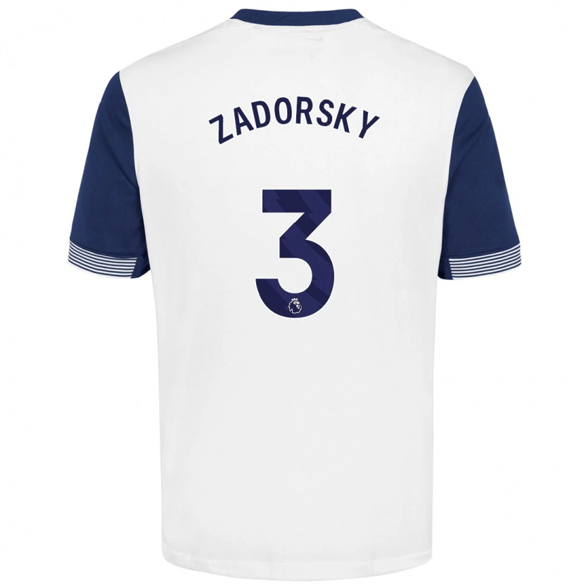 Danxen Men Shelina Zadorsky #3 White Blue Home Jersey 2024/25 T-Shirt