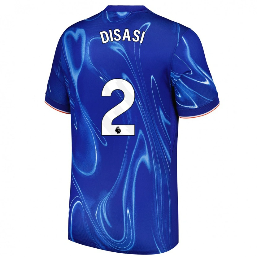 Danxen Men Axel Disasi #2 Blue White Home Jersey 2024/25 T-Shirt