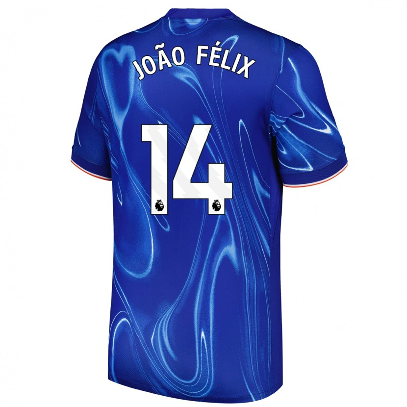 Danxen Men João Félix #14 Blue White Home Jersey 2024/25 T-Shirt