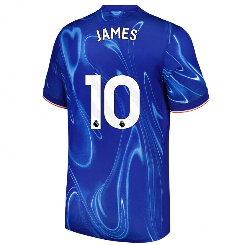 Danxen Men Lauren James #10 Blue White Home Jersey 2024/25 T-Shirt