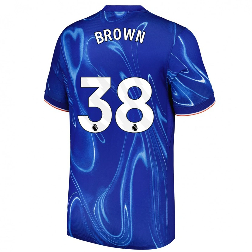 Danxen Men Cerys Brown #38 Blue White Home Jersey 2024/25 T-Shirt