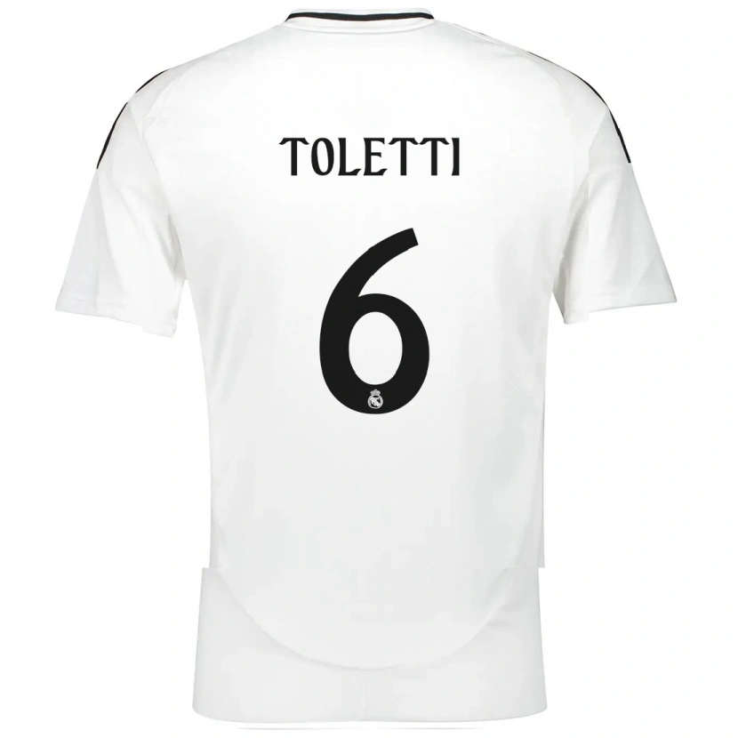 Danxen Men Sandie Toletti #6 White Home Jersey 2024/25 T-Shirt