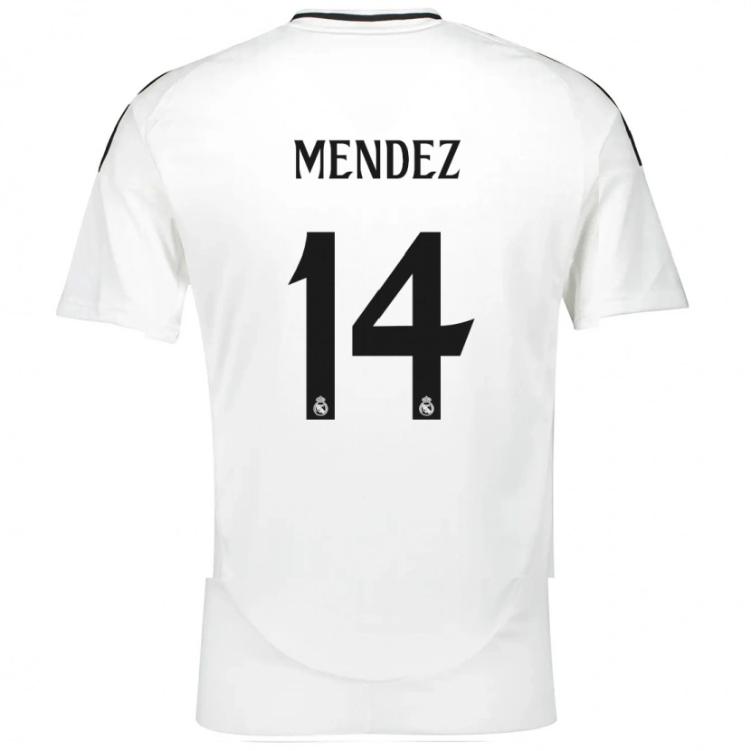 Danxen Men María Méndez #14 White Home Jersey 2024/25 T-Shirt