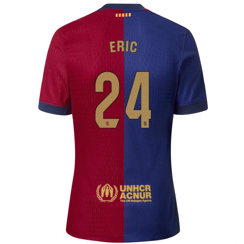 Danxen Men Eric García #24 Blue Red Home Jersey 2024/25 T-Shirt