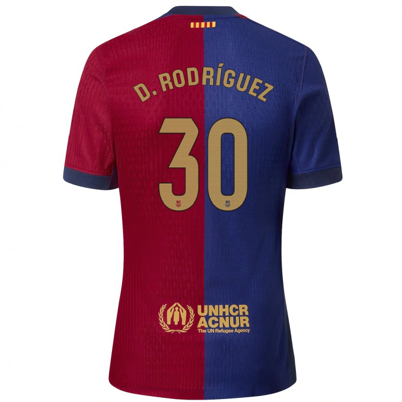 Danxen Men Dani Rodríguez #30 Blue Red Home Jersey 2024/25 T-Shirt