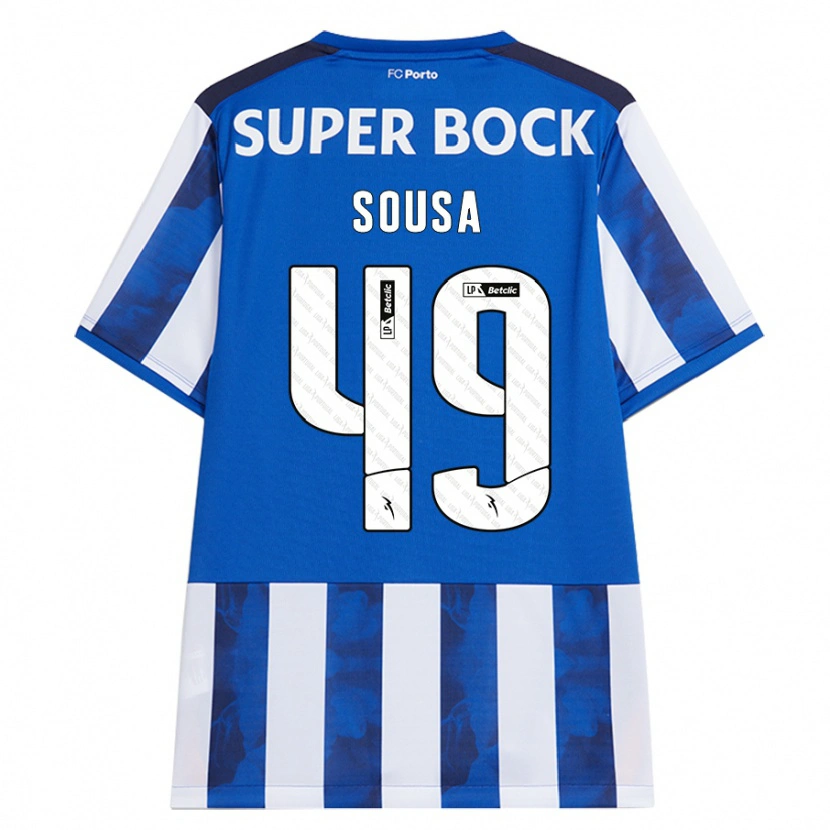 Danxen Men Gonçalo Sousa #49 Blue White Home Jersey 2024/25 T-Shirt