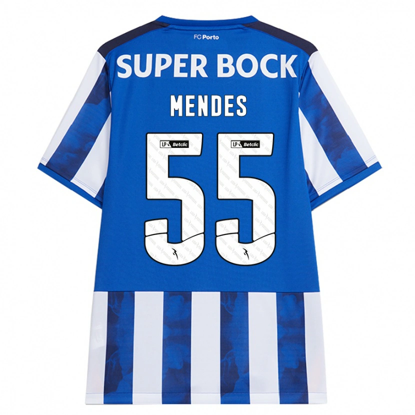 Danxen Men João Mendes #55 Blue White Home Jersey 2024/25 T-Shirt