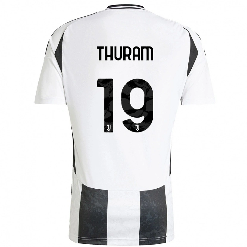 Danxen Men Khéphren Thuram #19 White Black Home Jersey 2024/25 T-Shirt