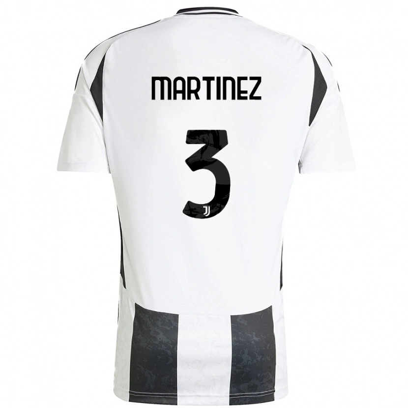 Danxen Men Bruno Martinez #3 White Black Home Jersey 2024/25 T-Shirt