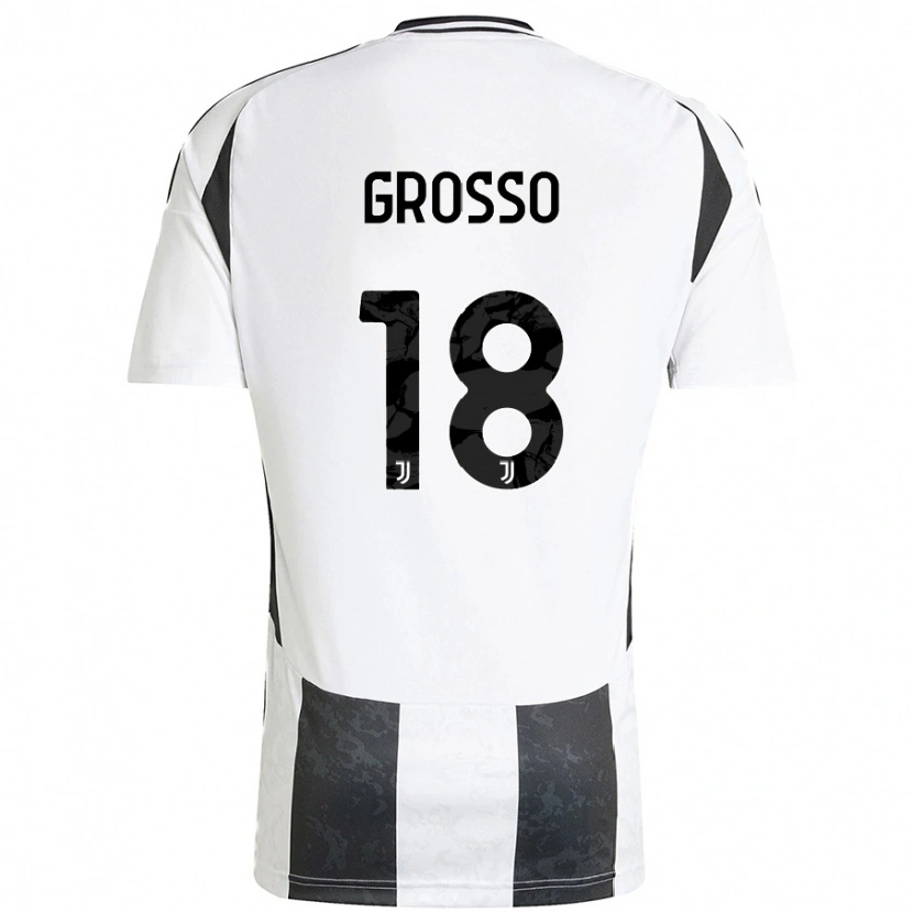 Danxen Men Filippo Grosso #18 White Black Home Jersey 2024/25 T-Shirt