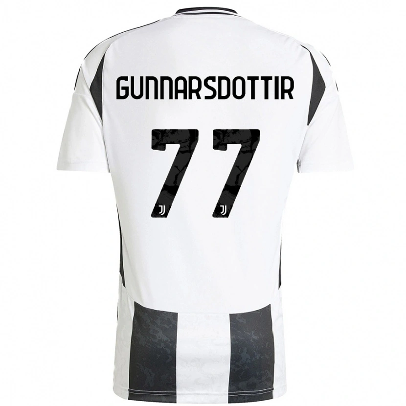 Danxen Men Sara Björk Gunnarsdóttir #77 White Black Home Jersey 2024/25 T-Shirt