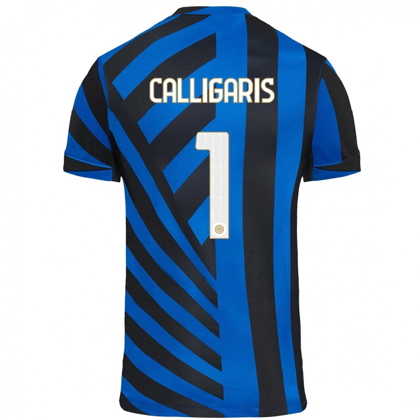 Danxen Men Alessandro Calligaris #1 Blue Black Home Jersey 2024/25 T-Shirt