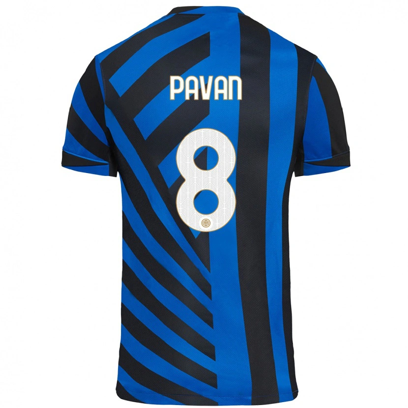 Danxen Men Matilde Pavan #8 Blue Black Home Jersey 2024/25 T-Shirt