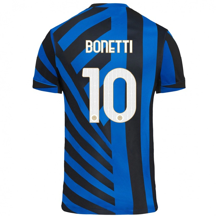 Danxen Men Tatiana Bonetti #10 Blue Black Home Jersey 2024/25 T-Shirt