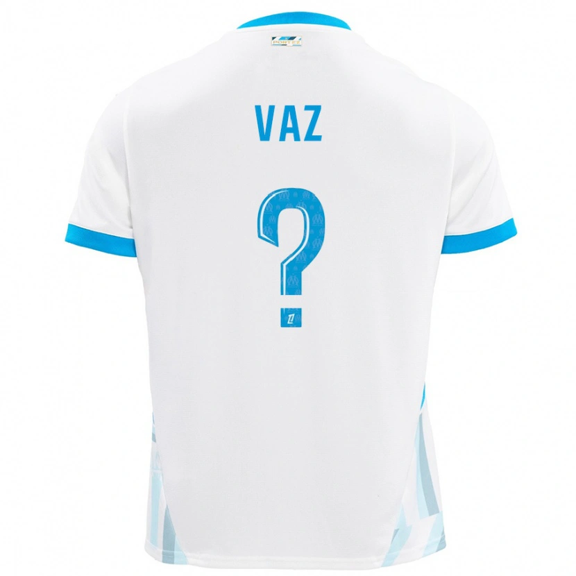 Danxen Men Robinio Vaz #0 White Sky Blue Home Jersey 2024/25 T-Shirt