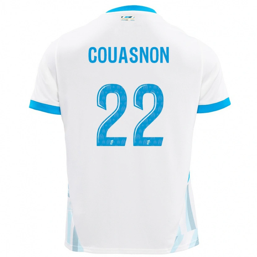 Danxen Men Roxane Couasnon #22 White Sky Blue Home Jersey 2024/25 T-Shirt