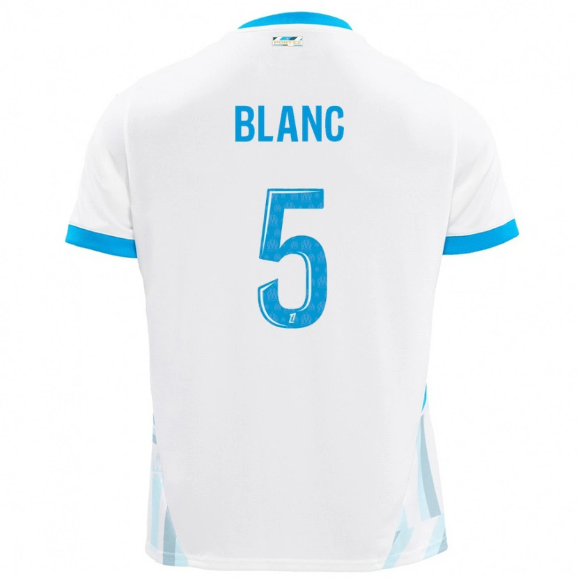 Danxen Men Amandine Blanc #5 White Sky Blue Home Jersey 2024/25 T-Shirt