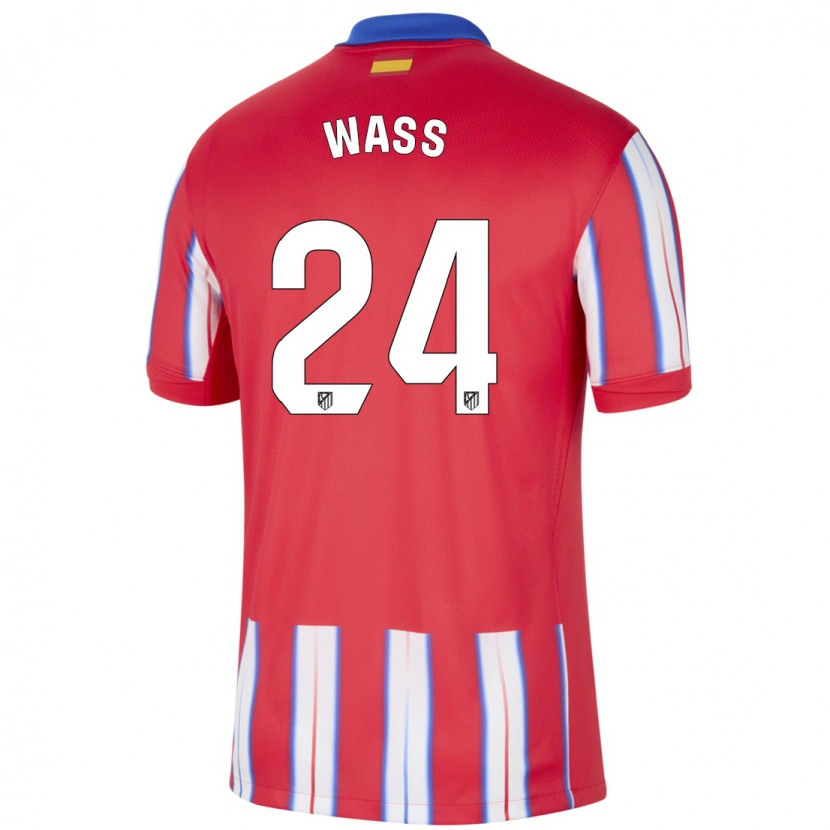 Danxen Men Daniel Wass #24 Red White Blue Home Jersey 2024/25 T-Shirt