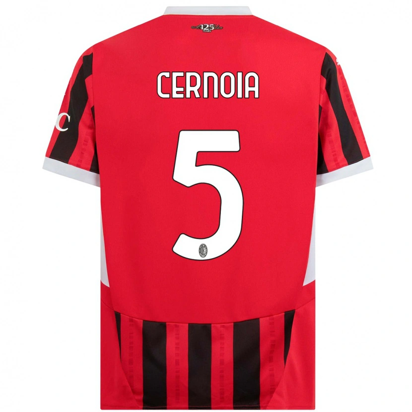 Danxen Men Valentina Cernoia #5 Red Black Home Jersey 2024/25 T-Shirt