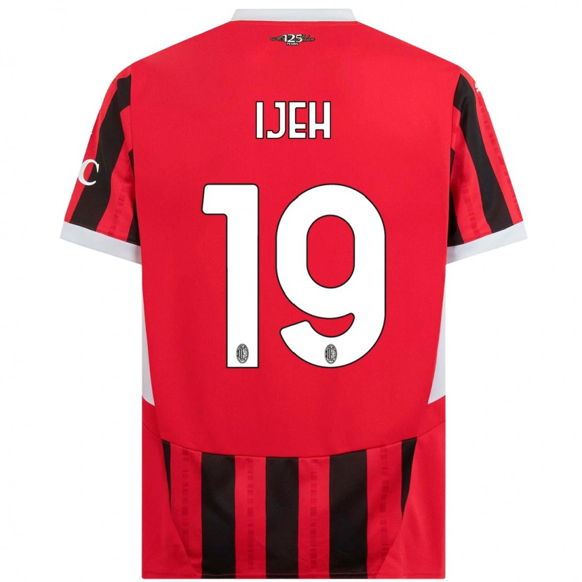 Danxen Men Evelyn Ijeh #19 Red Black Home Jersey 2024/25 T-Shirt