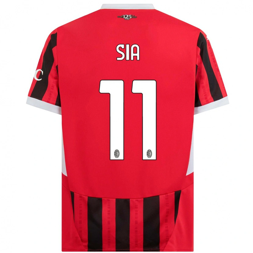 Danxen Men Diego Sia #11 Red Black Home Jersey 2024/25 T-Shirt