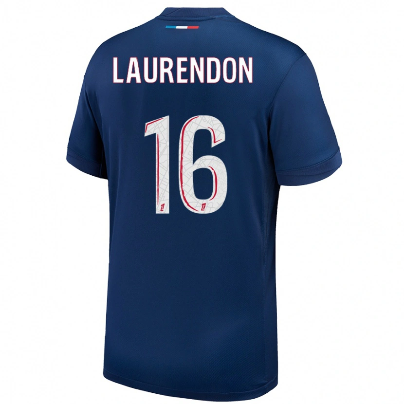 Danxen Men Bilal Laurendon #16 Navy Blue White Home Jersey 2024/25 T-Shirt