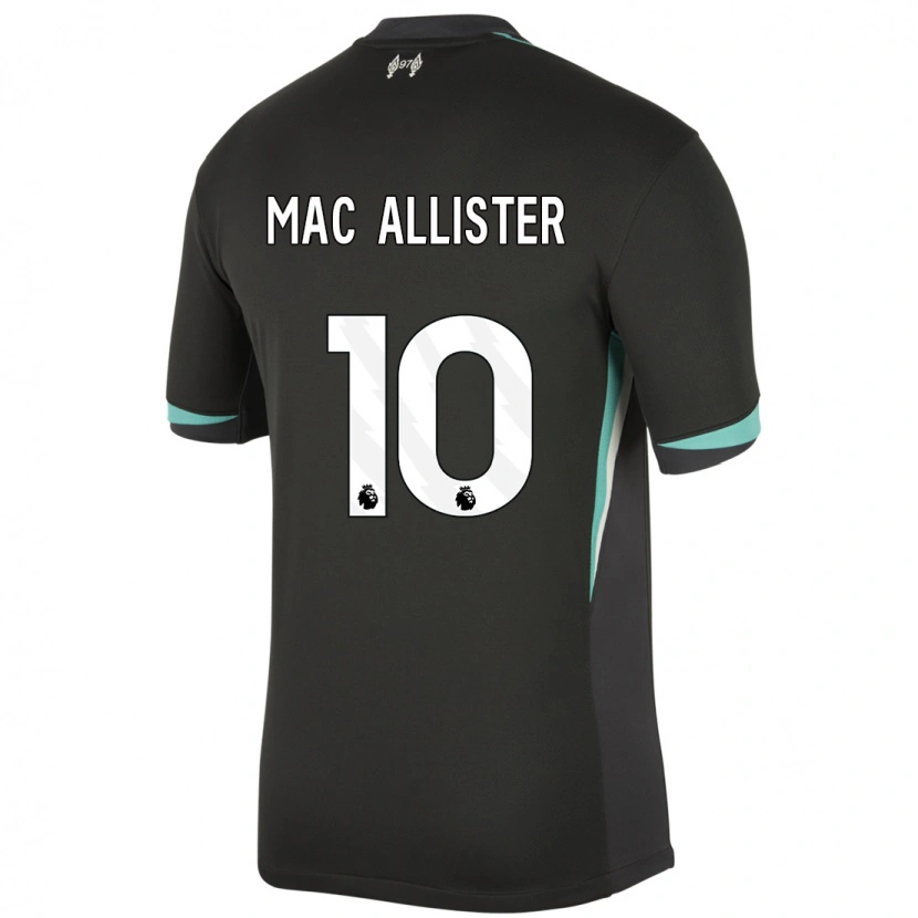 Danxen Men Alexis Mac Allister #10 Black Anthracite White Away Jersey 2024/25 T-Shirt