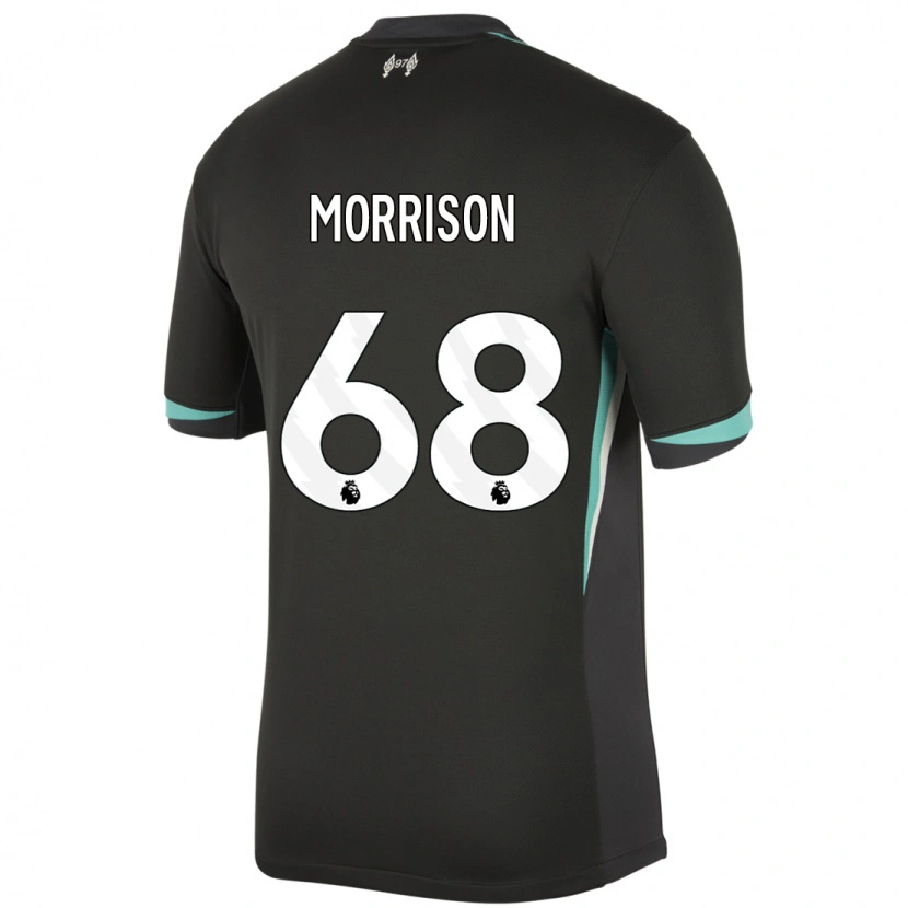 Danxen Men Kieran Morrison #68 Black Anthracite White Away Jersey 2024/25 T-Shirt