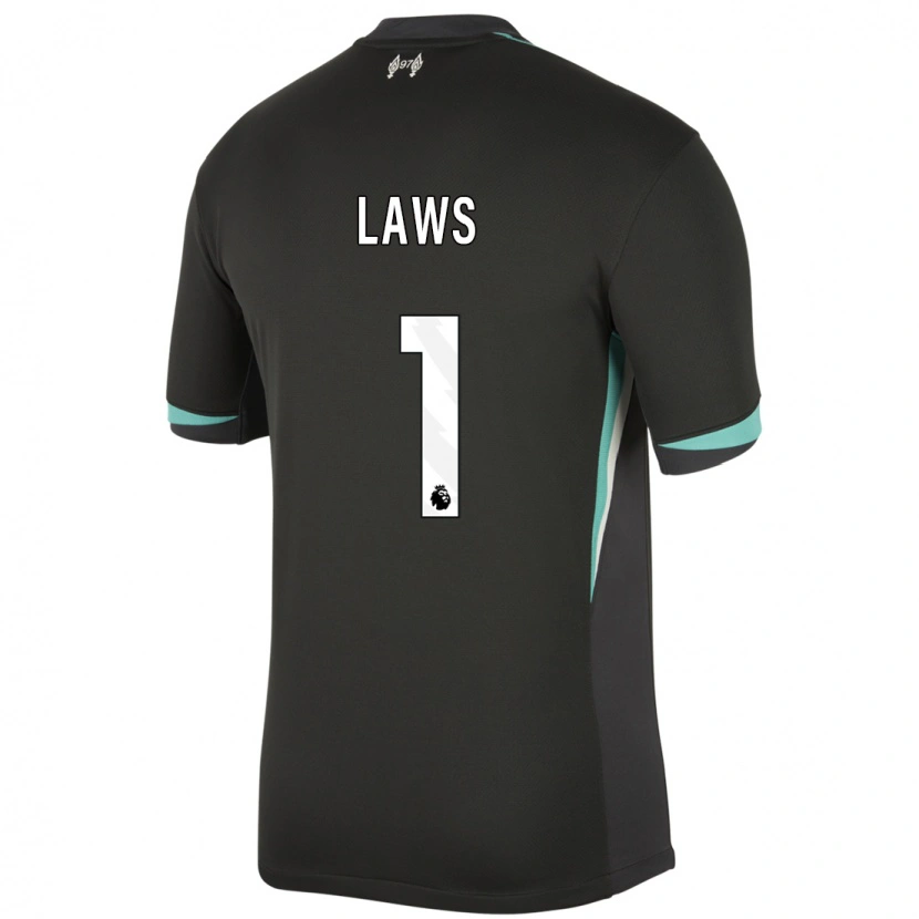 Danxen Men Rachael Laws #1 Black Anthracite White Away Jersey 2024/25 T-Shirt