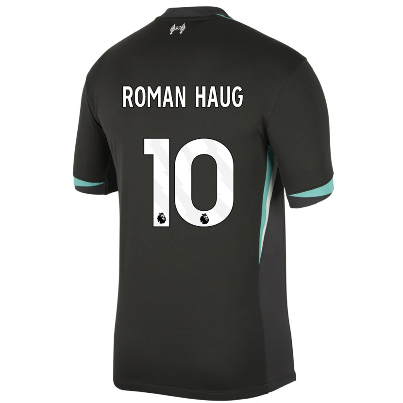 Danxen Men Sophie Román Haug #10 Black Anthracite White Away Jersey 2024/25 T-Shirt