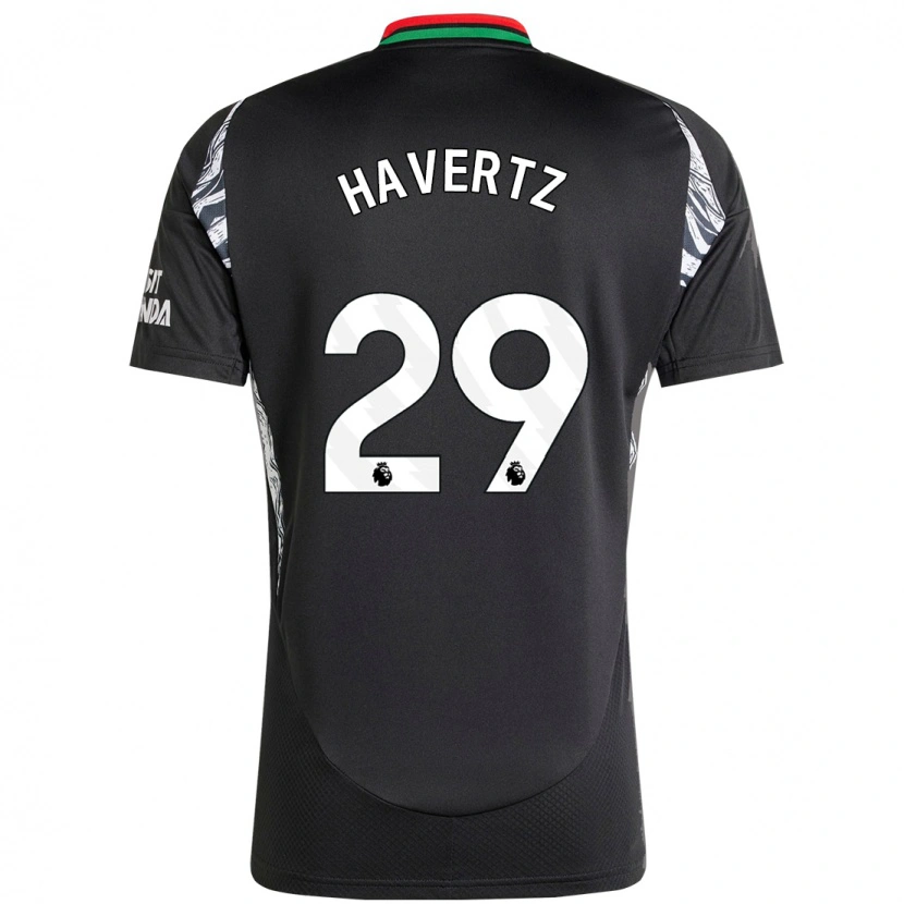 Danxen Men Kai Havertz #29 Black Away Jersey 2024/25 T-Shirt