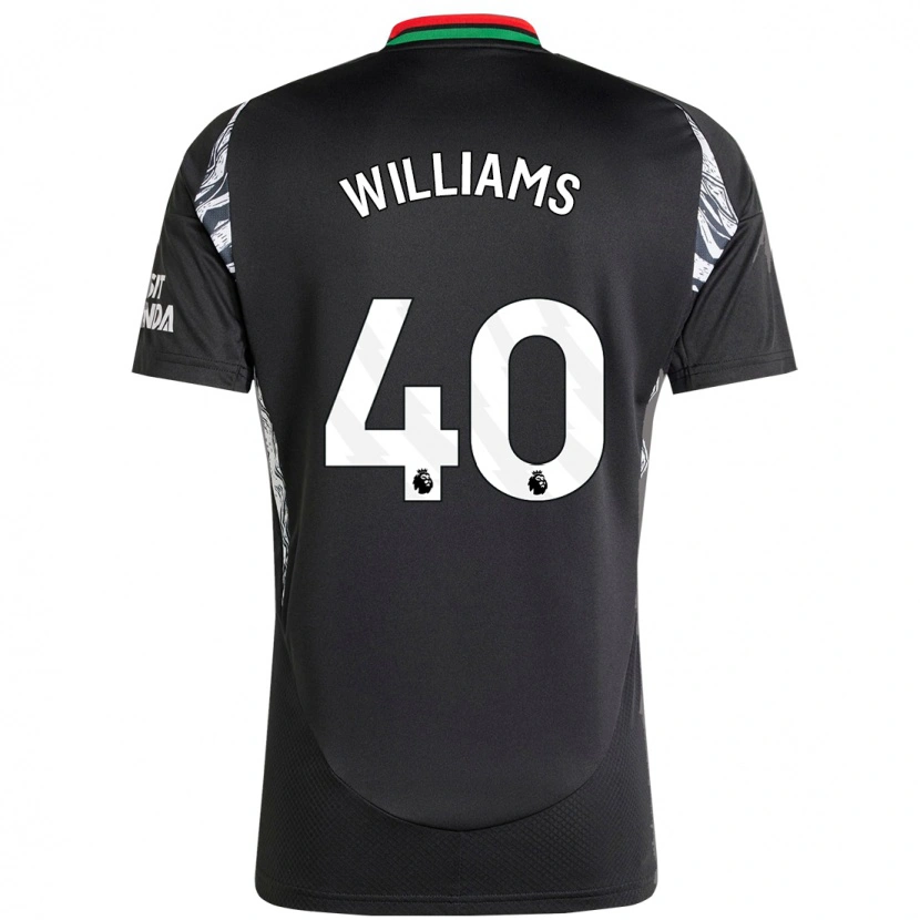 Danxen Men Naomi Williams #40 Black Away Jersey 2024/25 T-Shirt